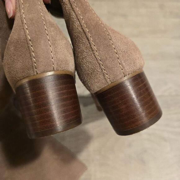 BP Over The Knee Genuine Tan Suede Boots 7 Hensley - Picture 4 of 8